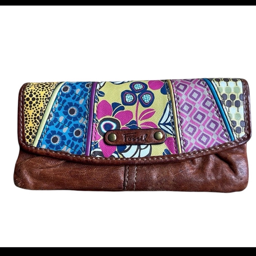 Fossil Multicolor Patchwork wallet